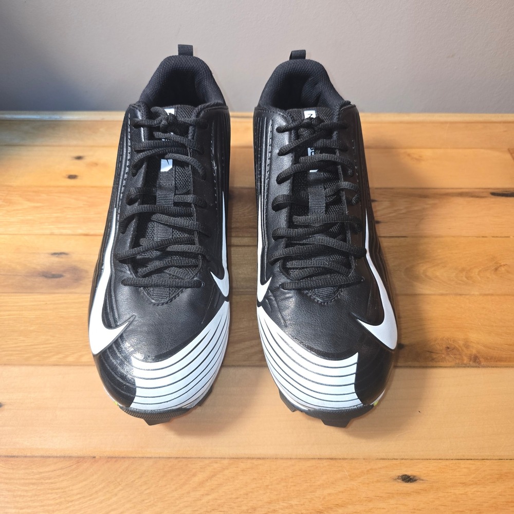 Nike Vapor Keystone 2 Low Mens 10 Baseball Cleats Black White 684698-010
